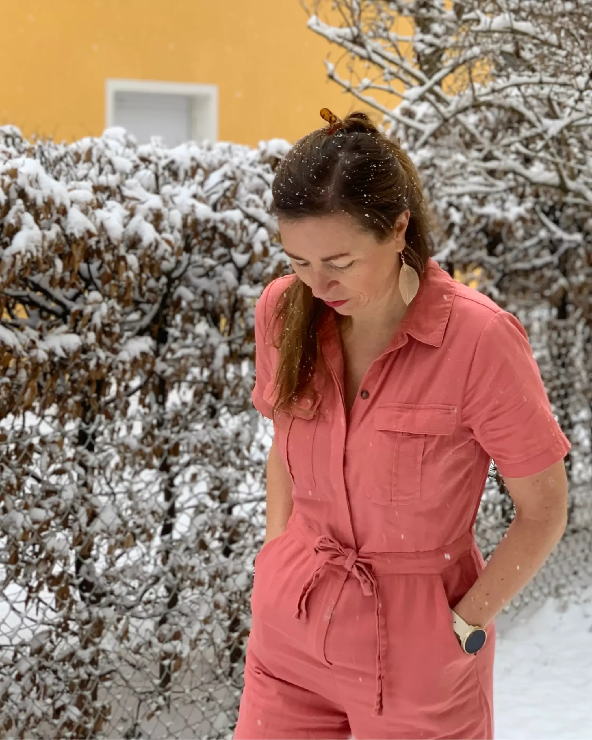 Kerstin Sleik im Garten